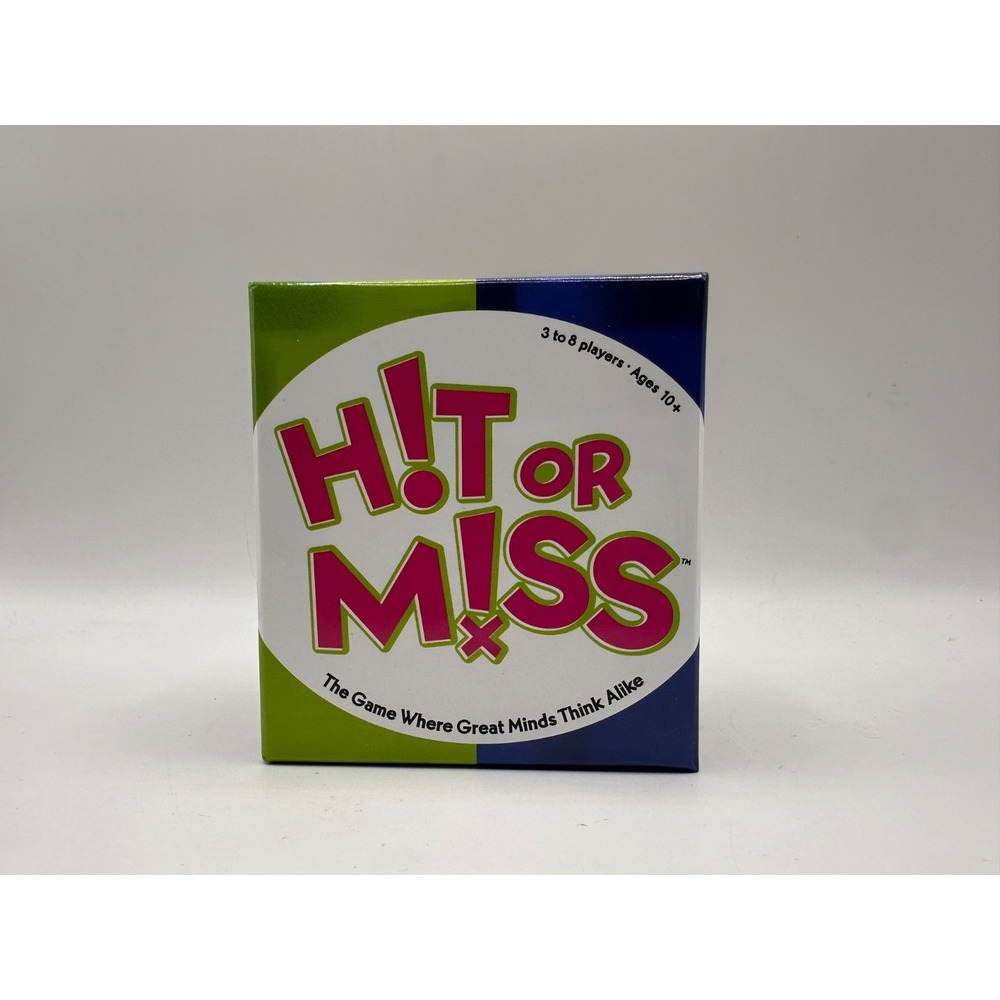 Hit or Miss GameWright COMPLETE The Game Where Great Minds Think Alike 3-8 Plyrs